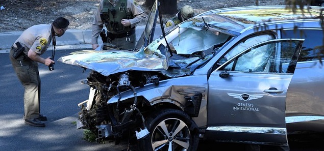 Tiger Woods hospitalizado tras sufrir un accidente automovilstico